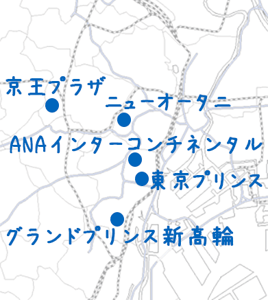 東京のナイトプールの地図