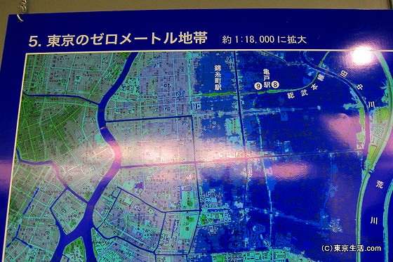 東京のゼロメートル地帯