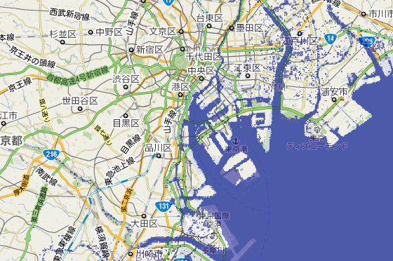 水没マップで危険地域と地盤を学ぶの画像