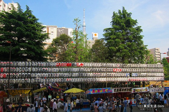 三社祭の屋台