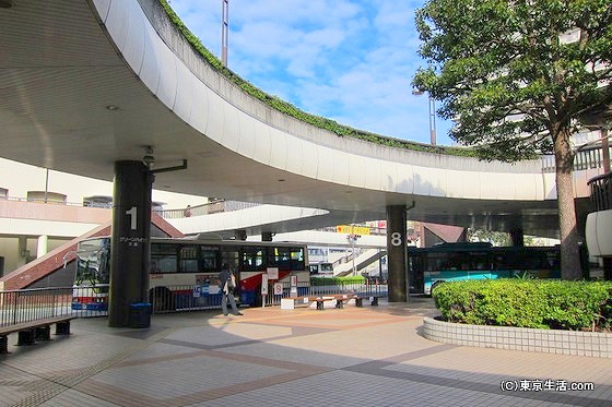 ひっそりとしている船橋駅