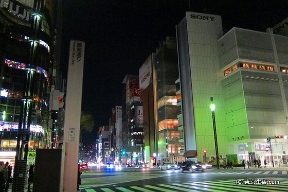 銀座の交差点