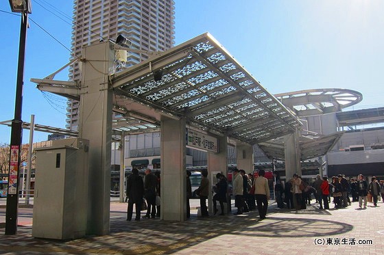 市川駅のバス停