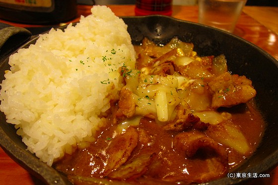 camp 玉ねぎとジャガイモのチーズカレー