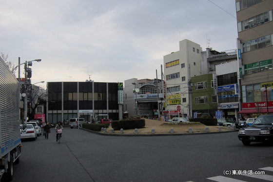 十条駅西口のロータリー