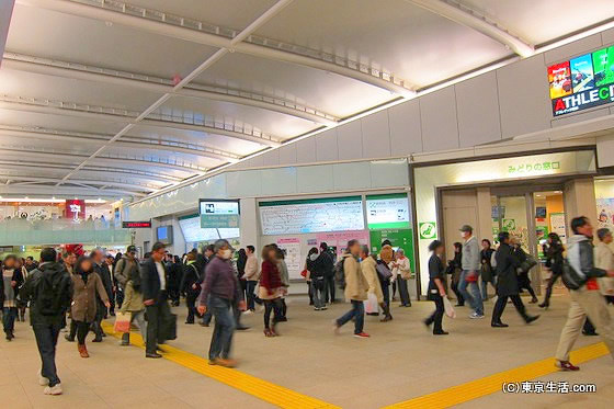 蒲田駅の構内