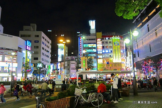 蒲田駅西口のロータリー