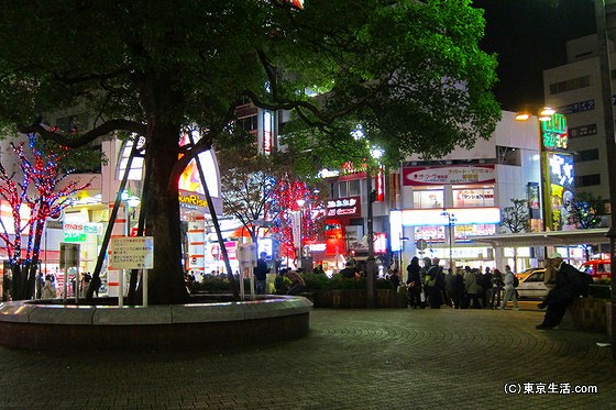 蒲田駅前の広場