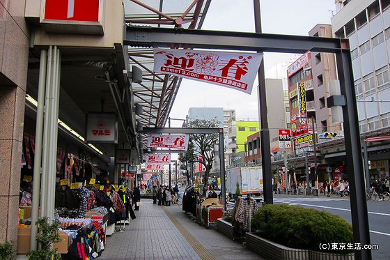 亀戸の商店街