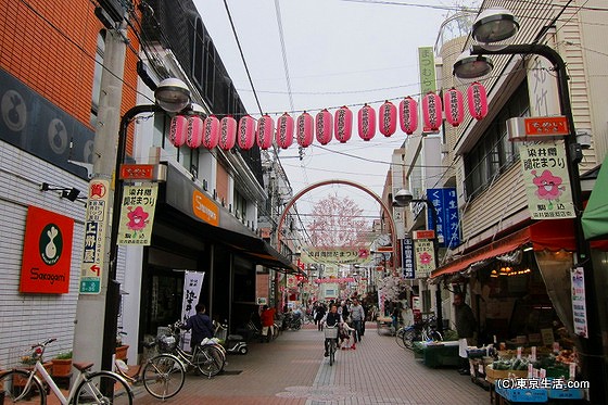 駒込の商店街