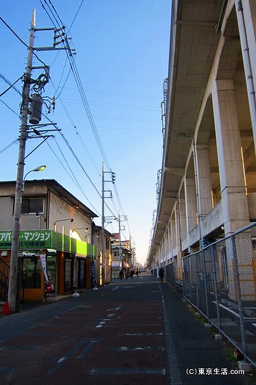 東武伊勢崎線の高架