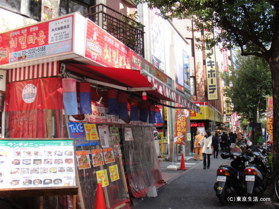 職安通りの韓国料理の屋台