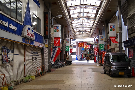 さびれているいろは会商店街