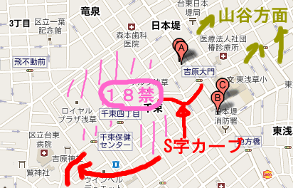 吉原の地図