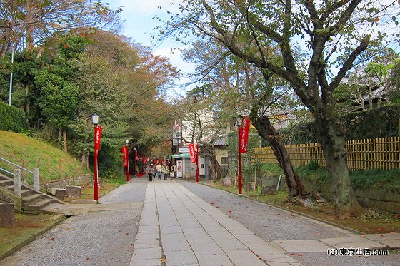 法華経寺の境内