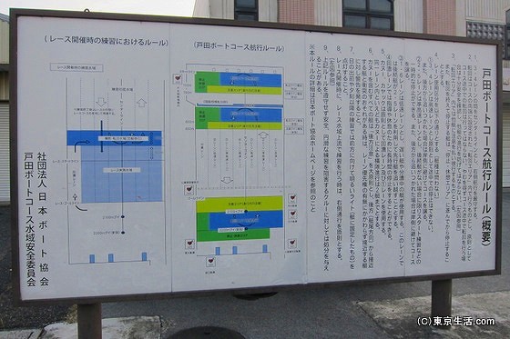 戸田漕艇場のルール