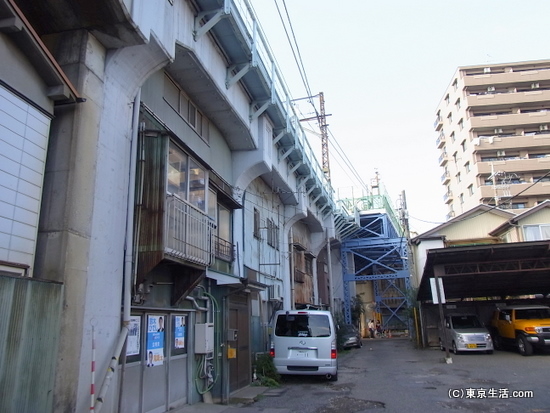 鶴見線の高架下