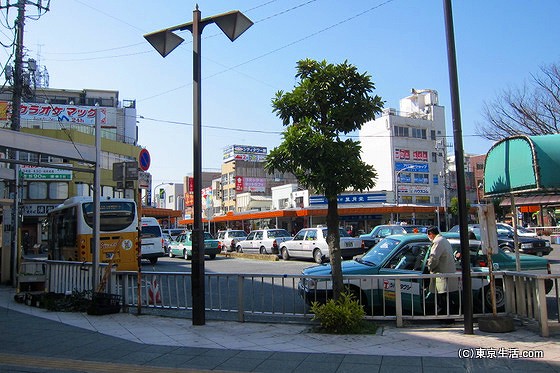 蕨駅前のロータリー