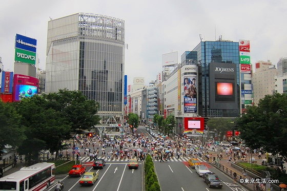 渋谷駅前のスクランブル交差点