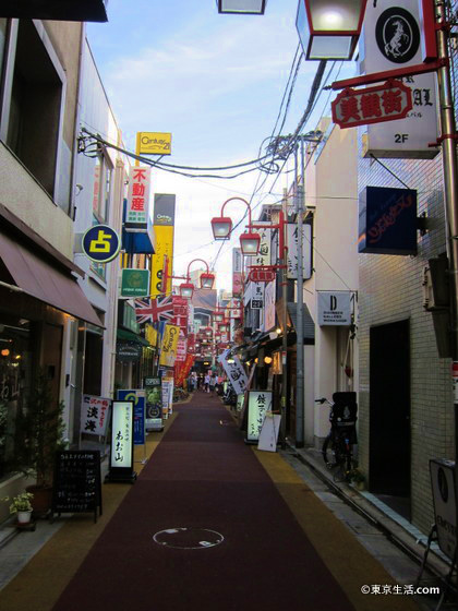 自由が丘の居酒屋通り