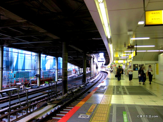 渋谷駅の山手線ホーム