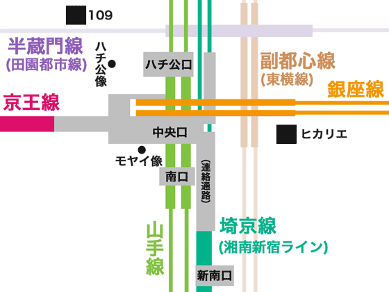 渋谷駅構内図