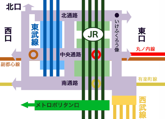 池袋駅構内図 迷宮池袋駅を攻略 東京生活 Com