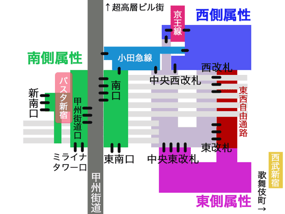 新宿駅構内図