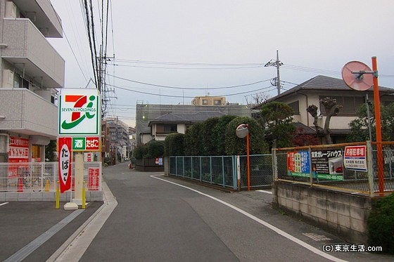 調布の閑静な住宅街