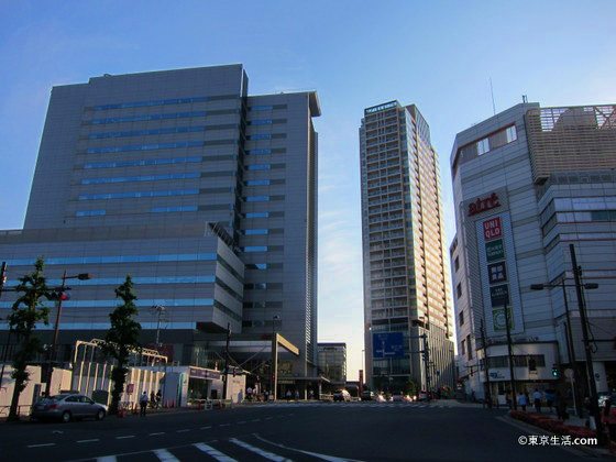 ターミナル駅で住宅街