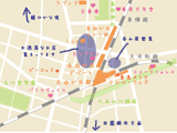 自由が丘駅周辺の買い物と商店街マップ|地図